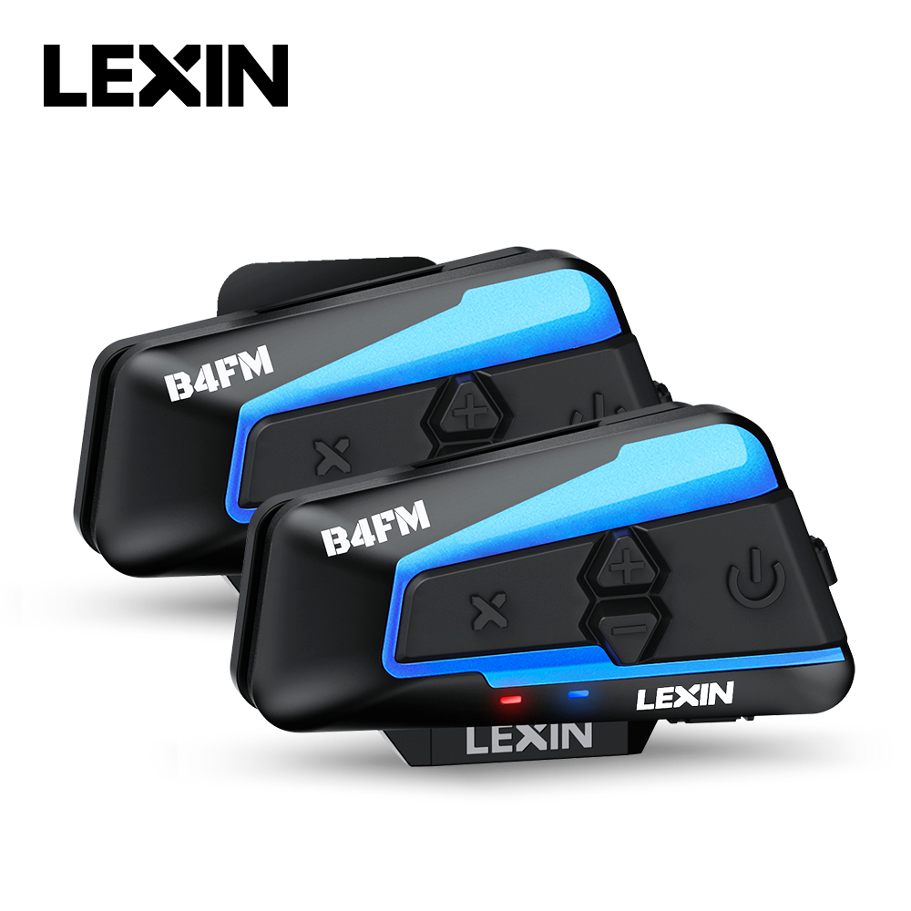 Universal Motorcycle Helmet Intercom Headset - Lexin B4FM-X Interkom motocyklowy Bluetooth Zestawy