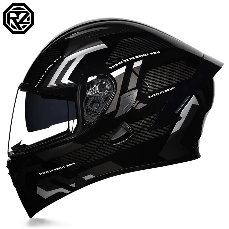 Full Face Motorcycle Helmet With Bluetooth - Uniwersalny kask rowerowy elektryczny na każdą