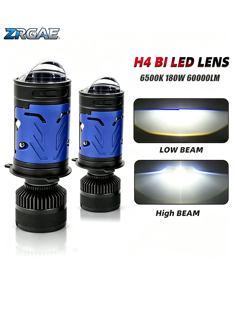 2 szt. H4 Bi Mini LED Soczewki – Universal Motorcycle Led Headlight Projector recenzja i cena