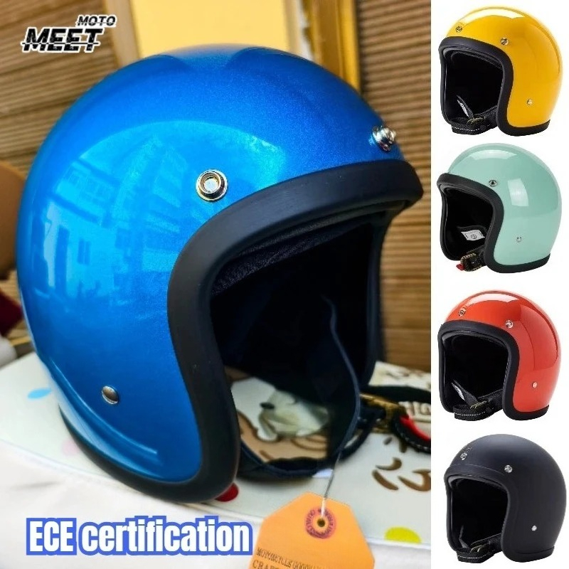 Kask motocyklowy w stylu japoń – Vintage Open Face Retro Helmet recenzja i cena