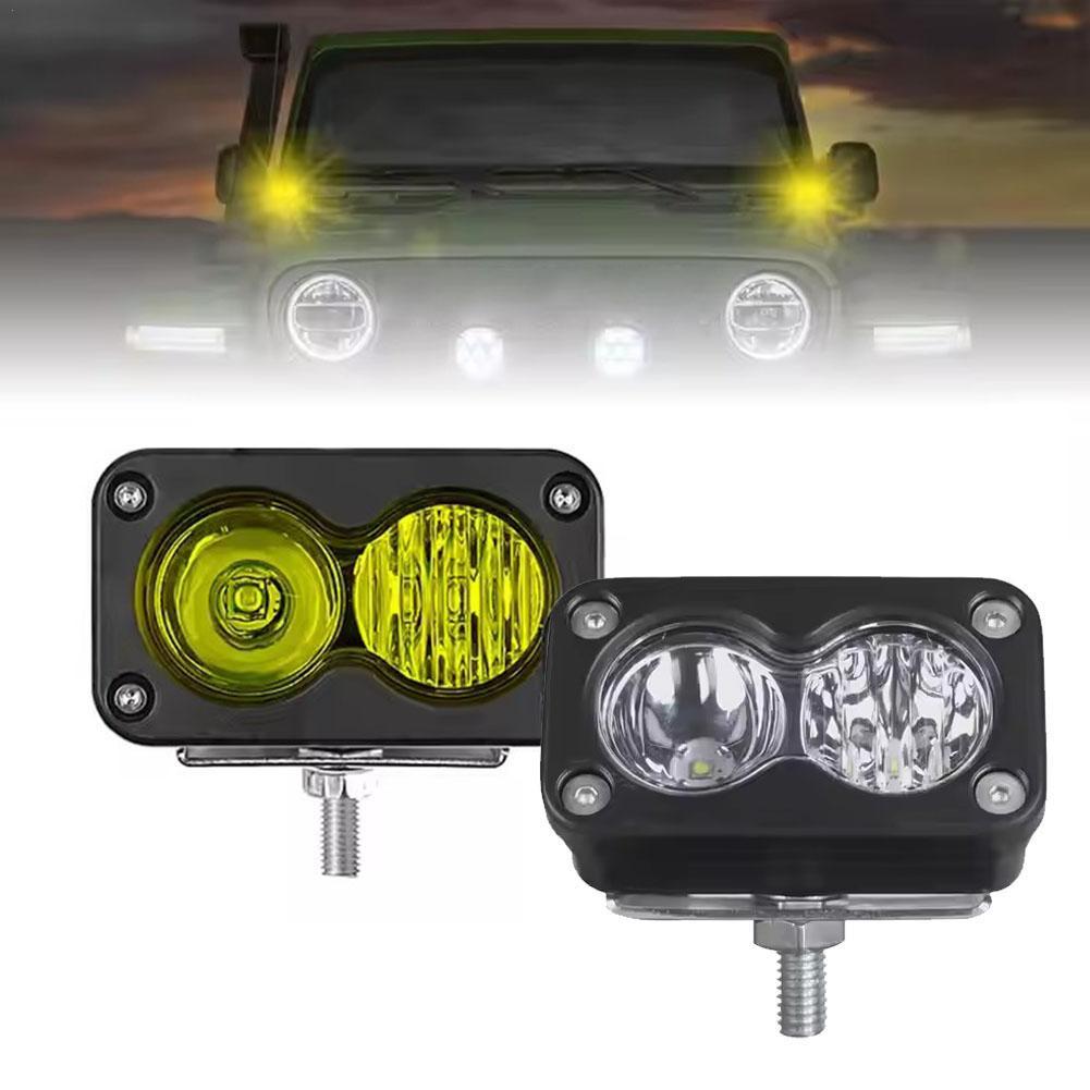 Reflektor LED 20W, kwadratowy  – Universal Motorcycle Led Headlight Projector recenzja i cena