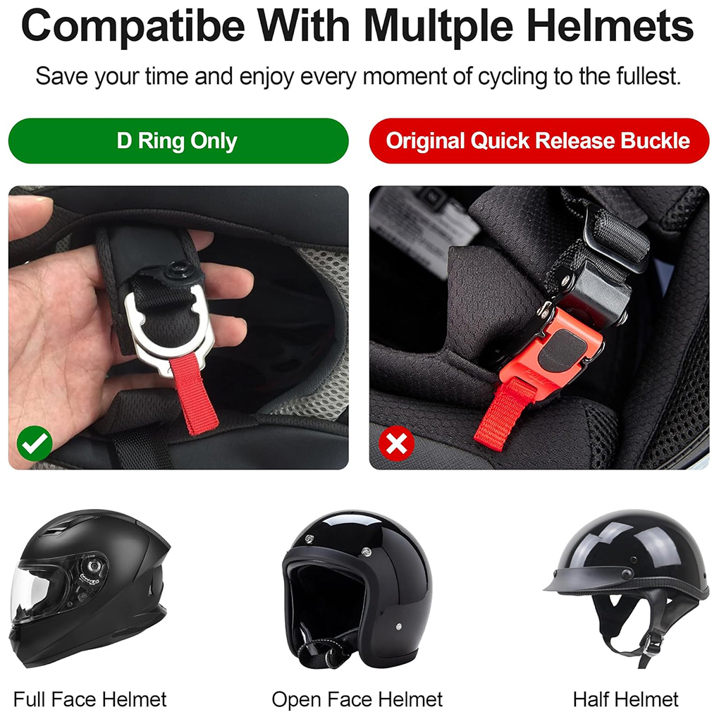 Lekki zestaw klamer szybkiego  – Quick Release Buckle Motorcycle Helmet recenzja i cena