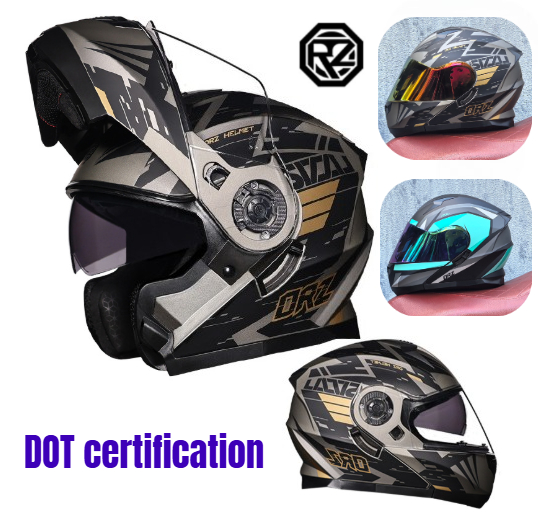 Orz pełna twarz podwójny wizje – Modular Flip Up Motorcycle Helmet Dot Approved recenzja i cena
